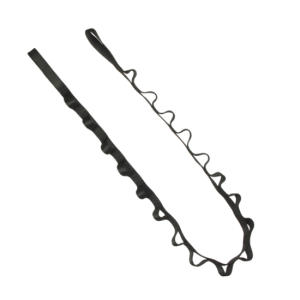 A black and white picture of a 539 HEAVY DUTY DAISY CHAIN with a hook on it.