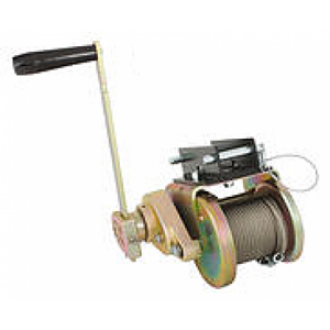 A 7350 WINCH W/ MOUNTING BRACKET FOR AIRSHORE LITE TRIPOD with a handle and handle on a white background.