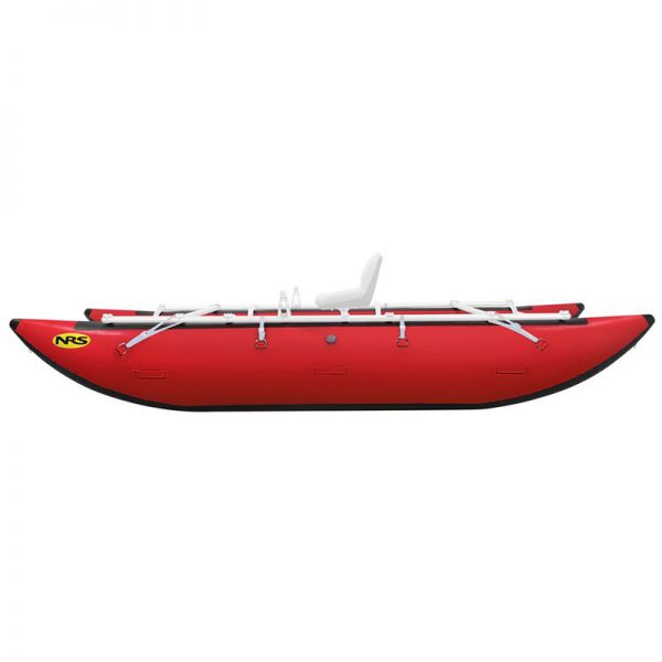A NRS 14' River Cataraft on a white background.