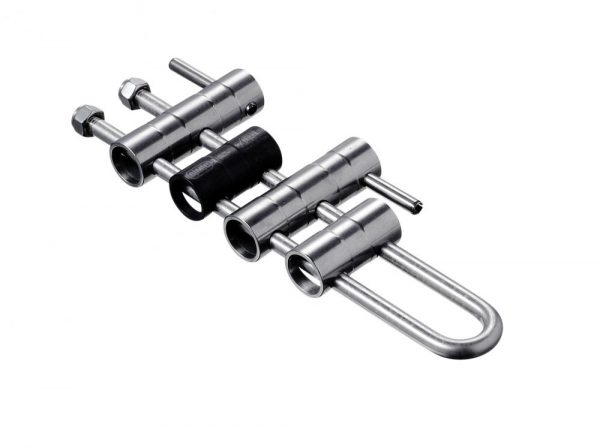 A set of Micro Rappel Rack locks on a white background.