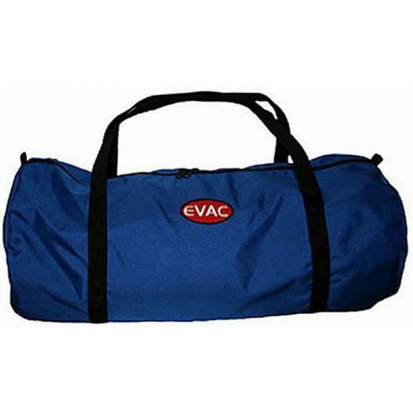 An XL duffel bag with the word evac on it.
