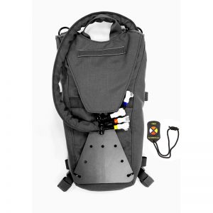 A FEBSS HydraSim® 30 Day Demo Program backpack with a hydration pack attached to it.