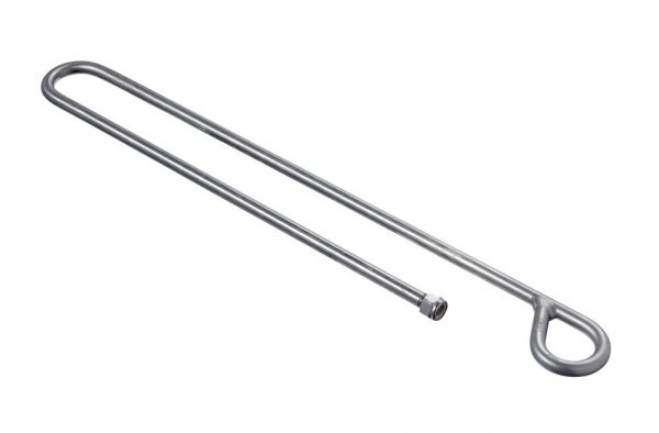 A J Rack Frame Only - Long stainless steel hook on a white background.
