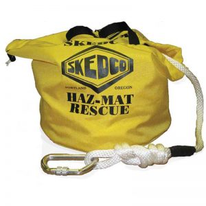 A Shuttle Sked® Rope Kit in Yellow Bag with a rope attached to it.
