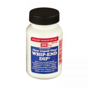 A bottle of WHIP END DIP on a white background.
