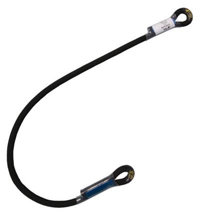 A black hose with a hook attached to it.