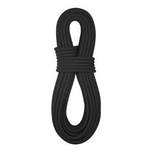 A 11MM (7/16″) ASSAULTLINE® BERRY COMPLIANT climbing rope on a white background.