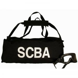 A black bag with the word EP044 SCBA PAK on it.