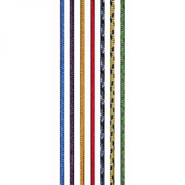 A row of 2MM ACCESSORY CORD ropes on a white background.