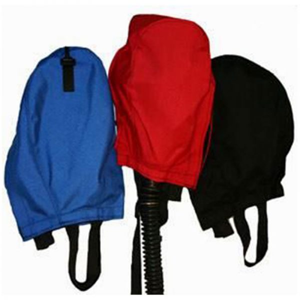 Three bags with a red, blue, and black EP212 PHOENIX AIR MASK PAK (CLAMSHELL).