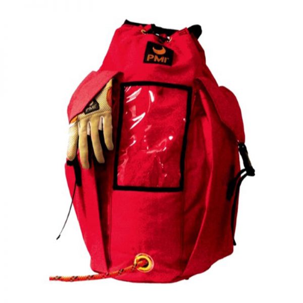 A PMI® Large Deluxe Rope Pack with Pockets & Straps with a glove attached to it.