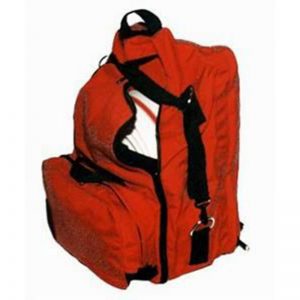 An EP225 MABAS TEAM BAG (MUTUAL AID BOX ALARM SYSTEMS) $86.99 backpack with a black strap.