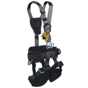 A 387 BASIC ROPE ACCESS HARNESS with a harness attached to it.