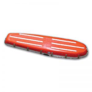 A Cascade Abrasion Guard life raft on a white background.