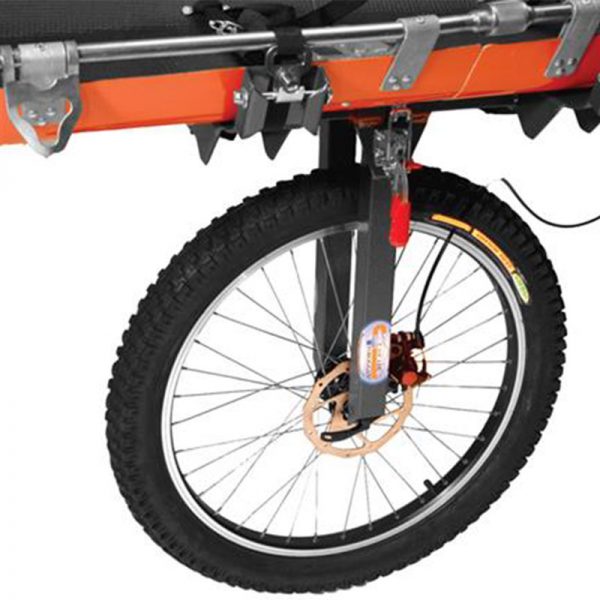 A bicycle with a Cascade Abrasion Guard attached to it.