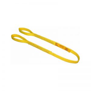 A pair of yellow 3' Anchor Slings on a white background.
