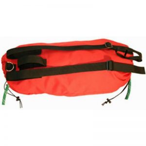 An EP405 - EXTRA-LARGE ROPE BAG with black straps on it.