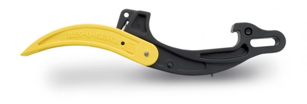 A yellow and black RES-Q-RENCH® handle with a yellow handle.