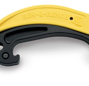 A yellow and black RES-Q-RENCH® with a yellow handle.