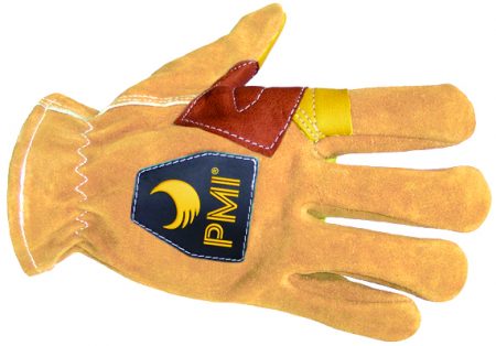 A pair of PMI® Heavyweight Rappel Gloves (XX-Large) with the word pmi on them.