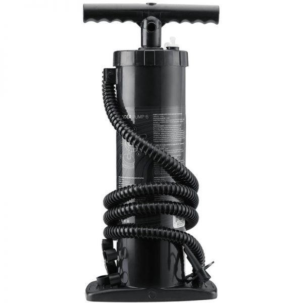 A black NRS Wonder Pump 6 with a hose attached to it.