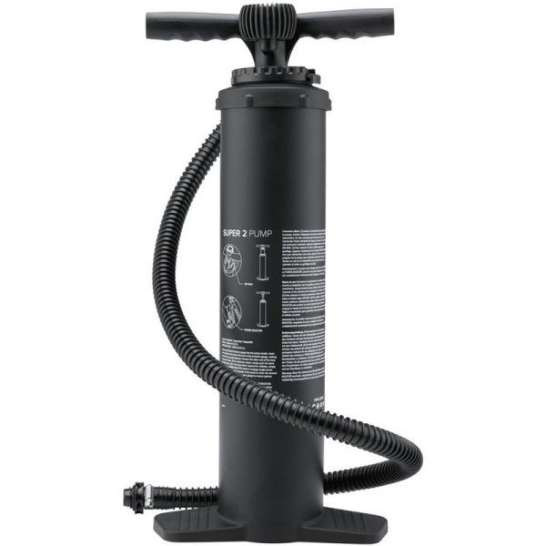 A black NRS Super 2 HP Pump with a hose attached to it.