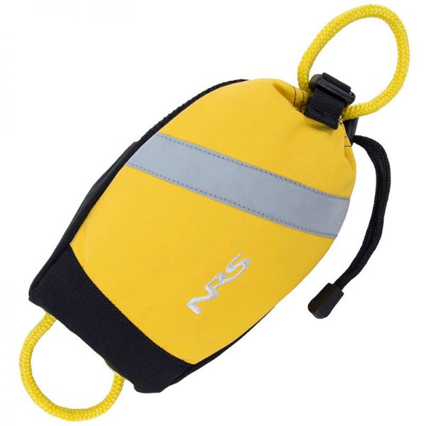 An NRS Guardian Wedge Waist Throw Bag with a rope attached to it.