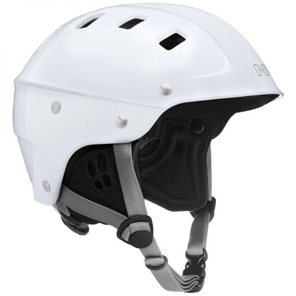 A white helmet on a white background.