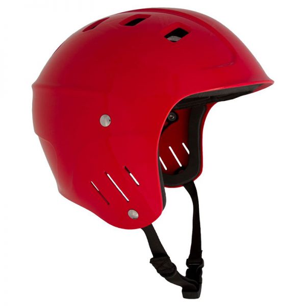 A red helmet on a white background.