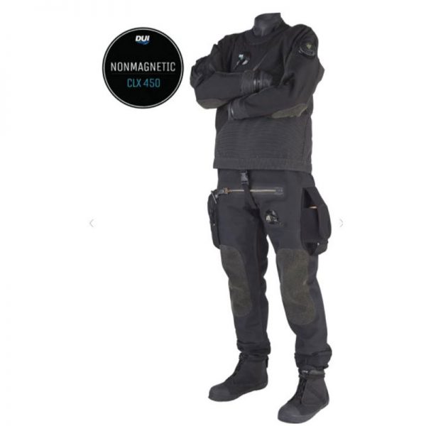 A man in an AAOPS - AIR AMPHIBIOUS OPERATIONS SUIT - DRYSUIT standing with his arms crossed.