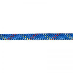 A 10 mm EZ Bend™ PMI® Hudson Classic Professional Rope with red, yellow and blue dots.