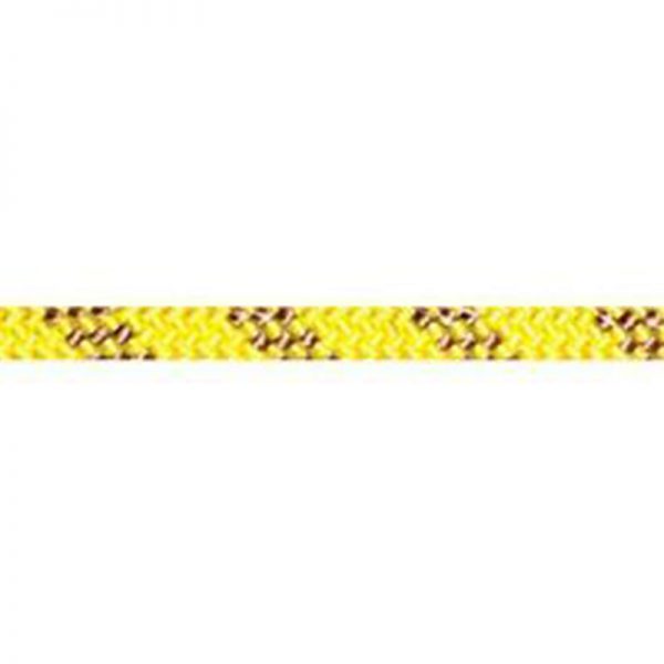 A 10 mm EZ Bend™ PMI® Hudson Classic Professional Rope with a black and yellow pattern.