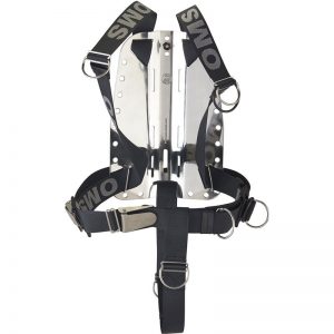 A black and silver PUBLIC SAFETY HARNESS COMPLETE W/ WEIGHT POCKETS on a white background.