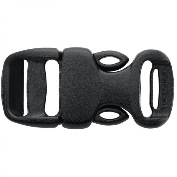 A NRS HydroSkin 0.5 Helmet Liner buckle on a white background.