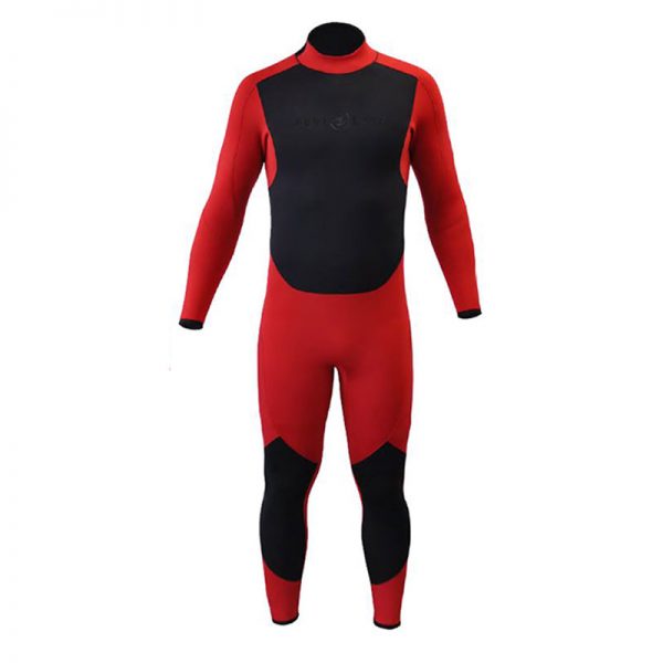 AquaFlex Jump Red/Black - 5/3MM wetsuit on a white background.