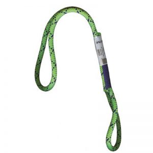 A green 6mm Sewn Prusik leash with a green handle.