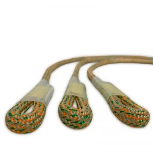 A pair of 6mm Sewn Prusik ropes on a white background.