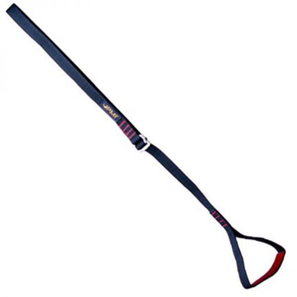 A black PMI® 1-STEP Foot Loop with a red handle.