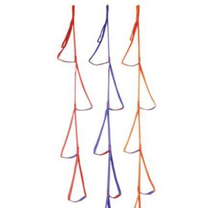 Four PMI® 1-STEP Foot Loops hanging on a white background.