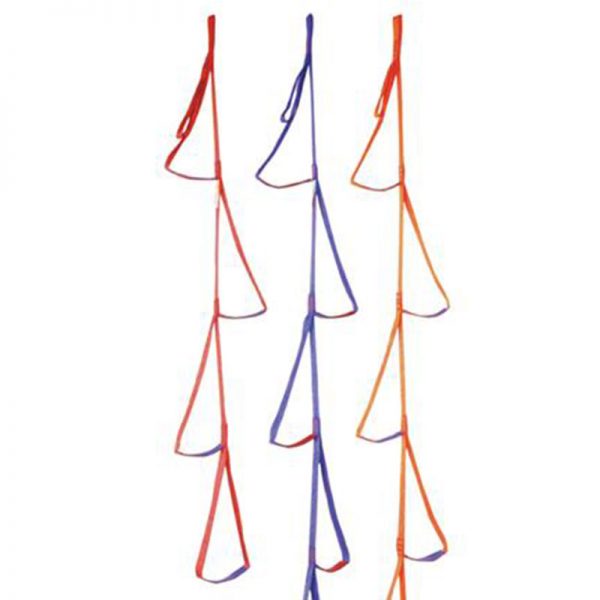 Four PMI® 1-STEP Foot Loops hanging on a white background.