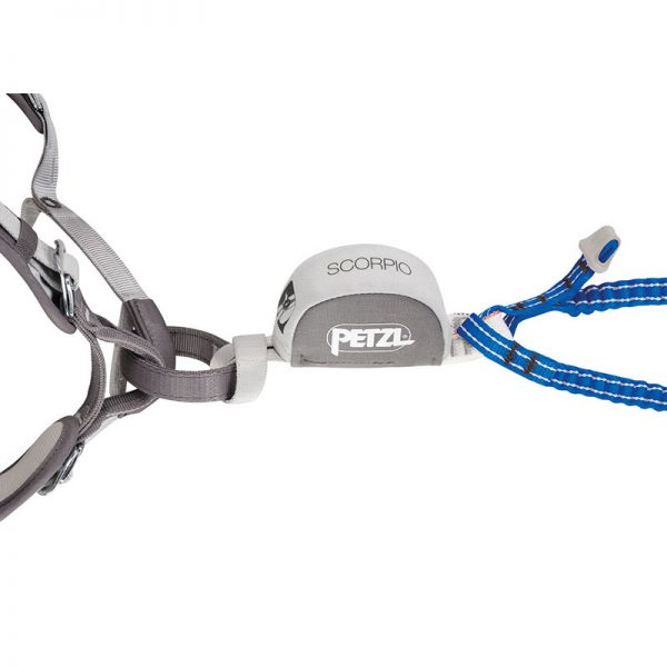 A SCORPIO EASHOOK harness with a blue cord attached to it.