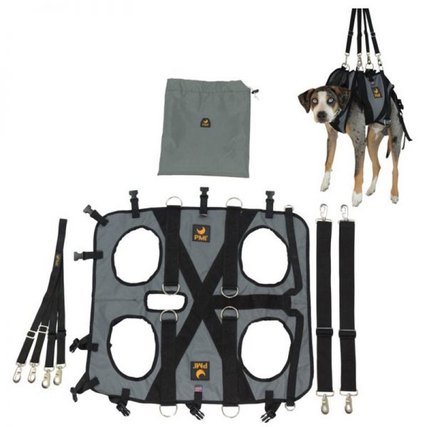 A Heightec® Nexus Full Body Harness with straps and a bag.
