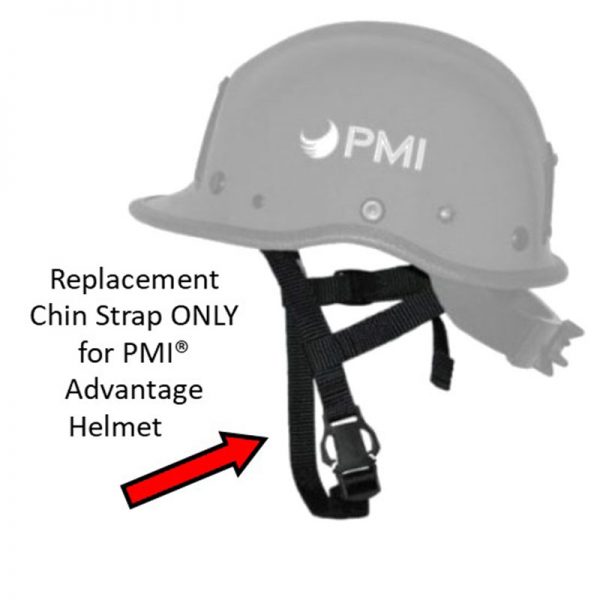Replacement chin strap only for pmi advantage helmet.