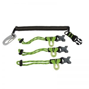 A PMI® ExTender with two hooks and a carabiner.