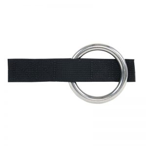 A black belt with Gear Aid Tenacious Tape Reflective Repair Tape on it.