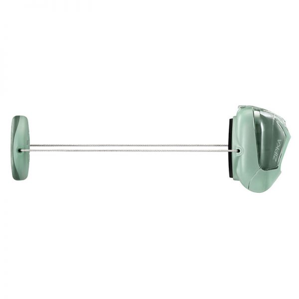 A green kitchen towel rack on a white background.