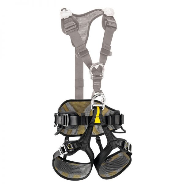 A VOLT® international version harness with yellow straps.