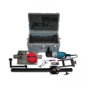 A Cascade Quick Tab Strap kit with various tools and equipment.