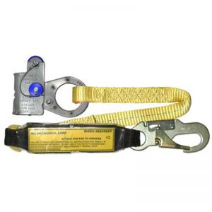 A yellow Climbing Technology Chest Ascender EVO with a carabiner attached to it.