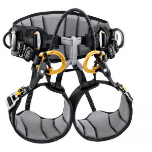 A climbing harness with two VOLT® international version on it.